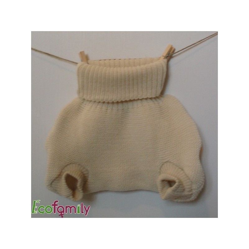 Knitted wool cover pant