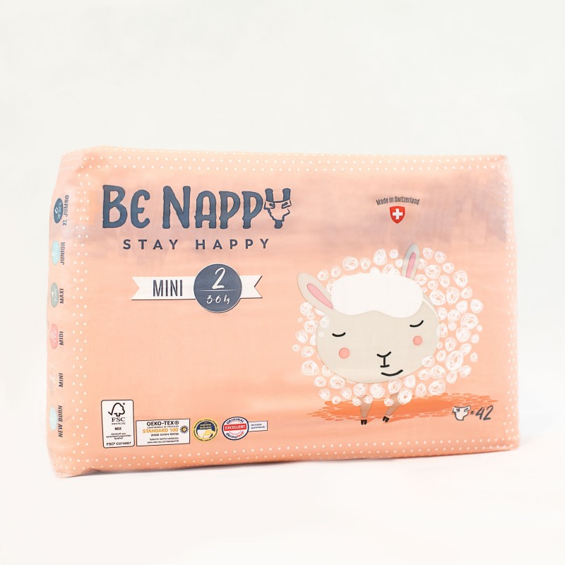 BE NAPPY Couche suisse Taille 2 MINI (3-6kg)