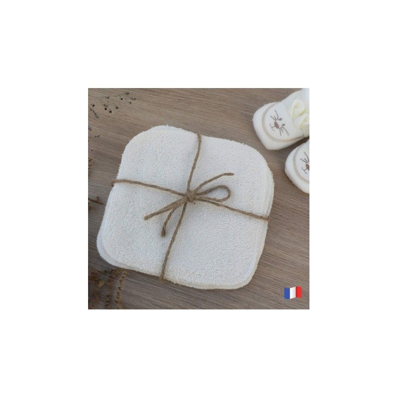 Pack de 10 lingettes lavables bambou