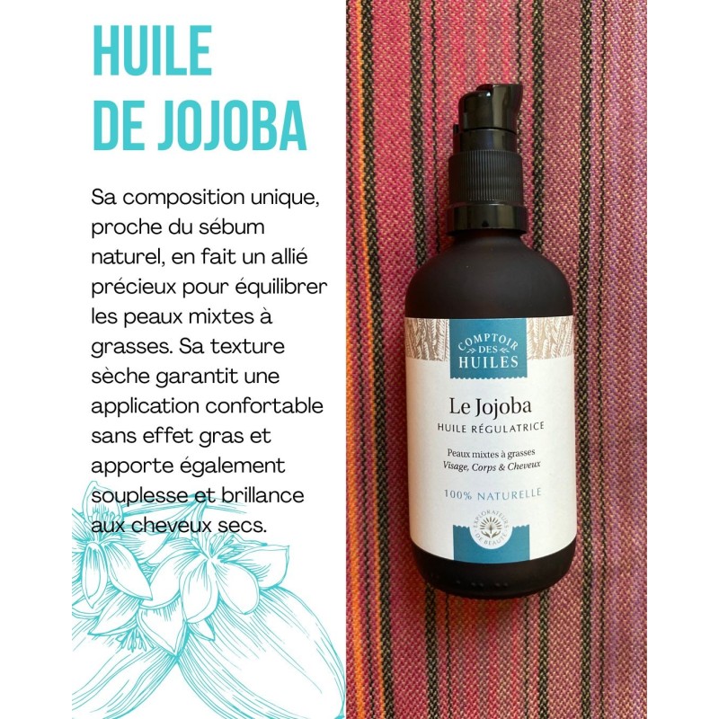 Huile de jojoba Comptoir des huiles 100ml